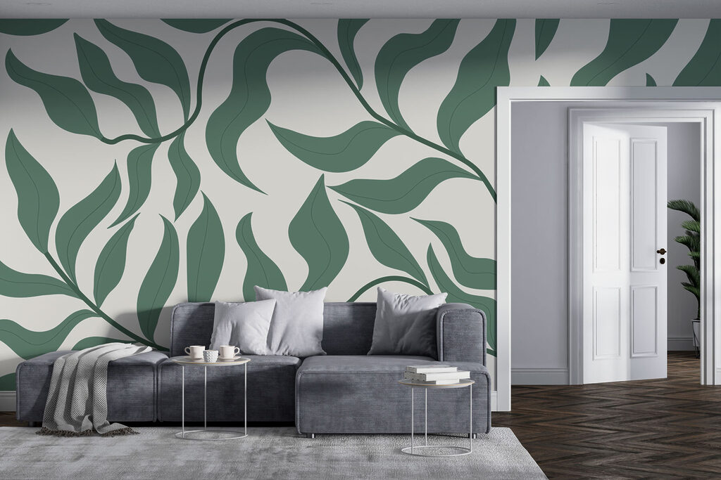 Een groen blad op een witte achtergrond w00629pig5r 1024x683 - Een groen blad op een witte achtergrond - tegory