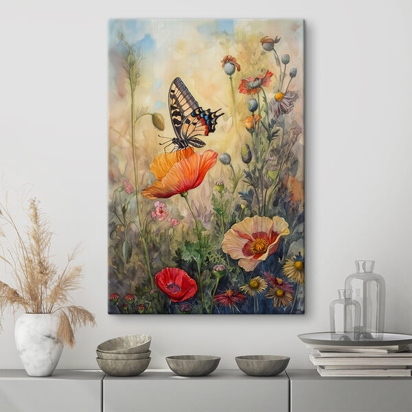 Een vlinder op een bloem Een vlinder op een bloem