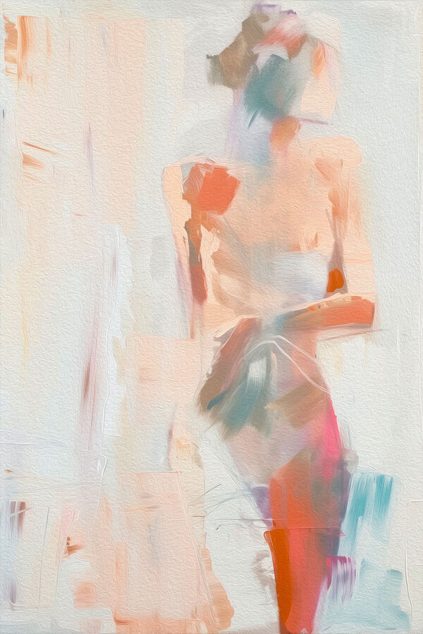 Een schilderij van een vrouw Een schilderij van een vrouw