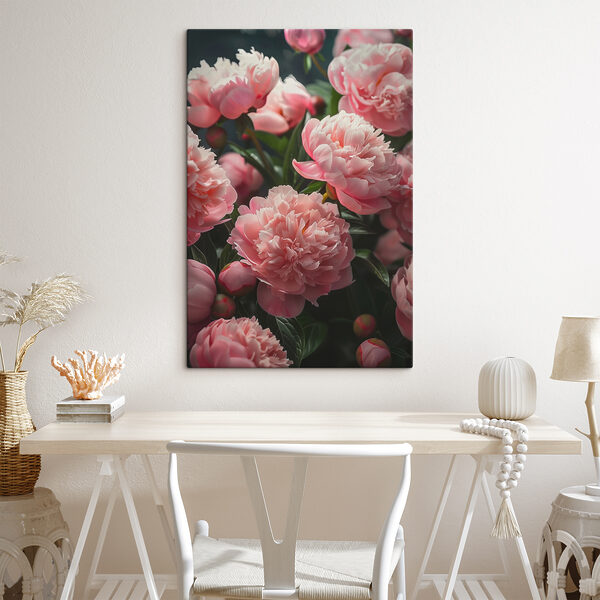 Een groep roze bloemen Een groep roze bloemen