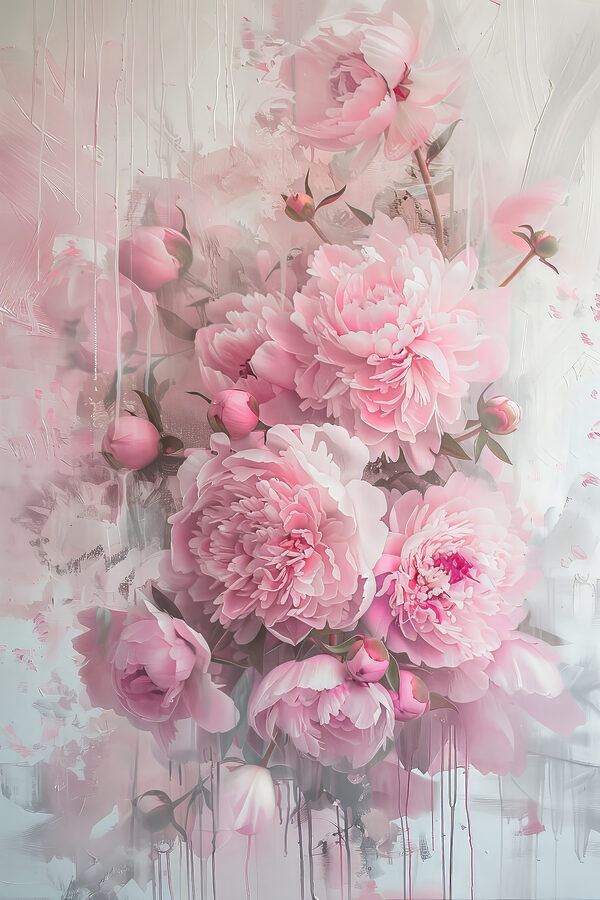 Een bos roze bloemen Een bos roze bloemen