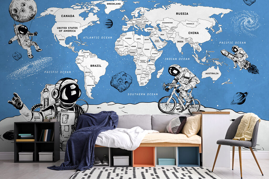 Een tekening van twee astronauten op de maan w00473v1pir2r 1024x683 - Een tekening van twee astronauten op de maan - tegory