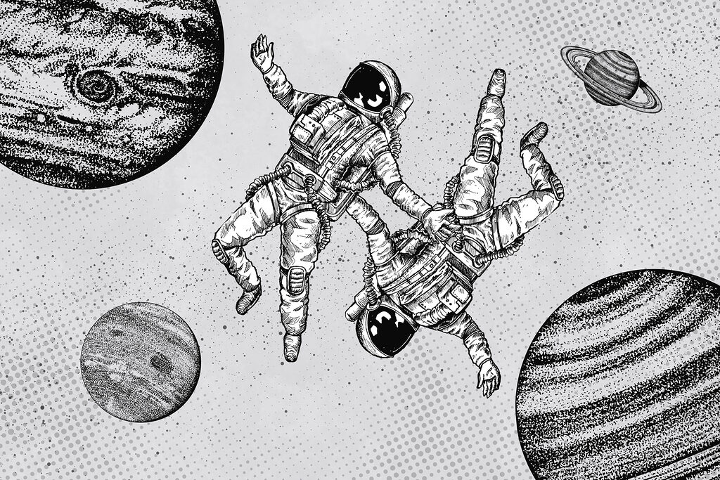 w00630p 1024x683 - Een tekening van astronauten in de ruimte - tegory