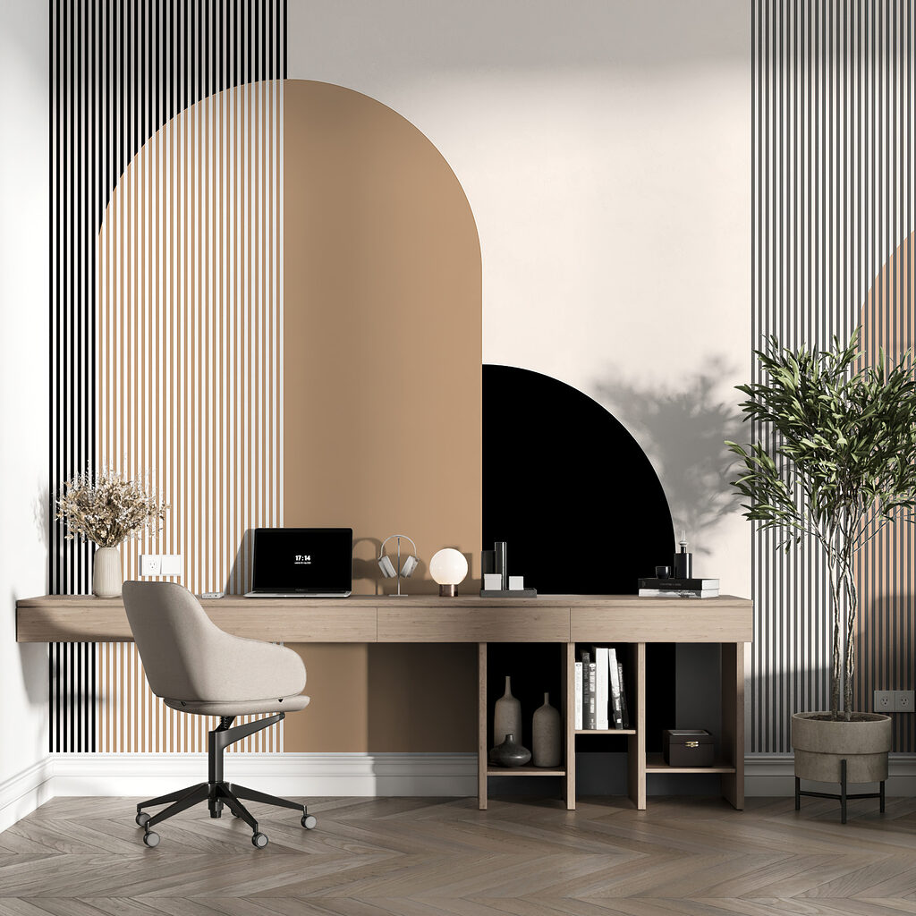 w00631pig24ms 1024x1024 - Een zwart met bruin en wit kunstwerk - tegory