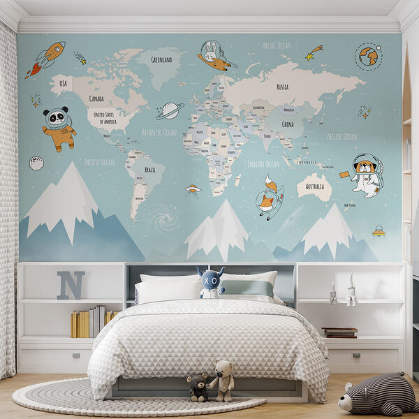 Een wereldkaart met bergen en wolken w00066pir2ms 600x600 - Een wereldkaart met bergen en wolken - tegory