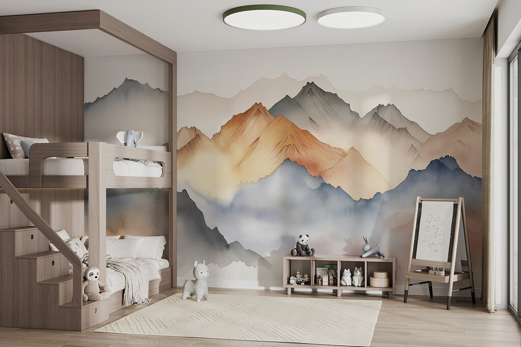 Een schilderij van bergen in de mist w00683pir1mr 1024x683 - Een schilderij van bergen in de mist - tegory