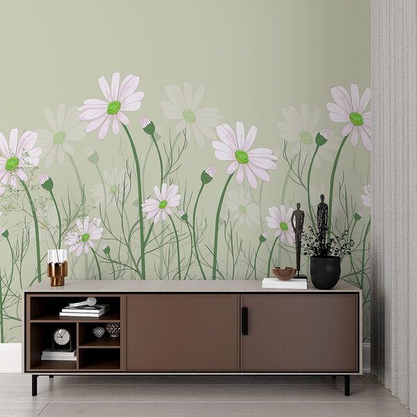 Een groep witte bloemen Een groep witte bloemen