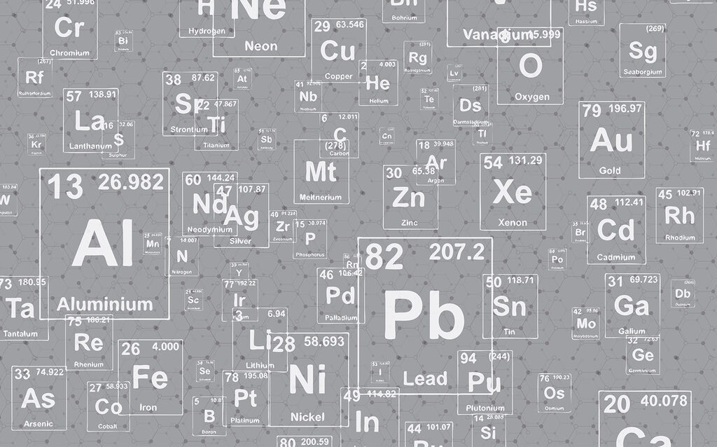Een patroon van periodiek systeem elementen Een patroon van periodiek systeem elementen