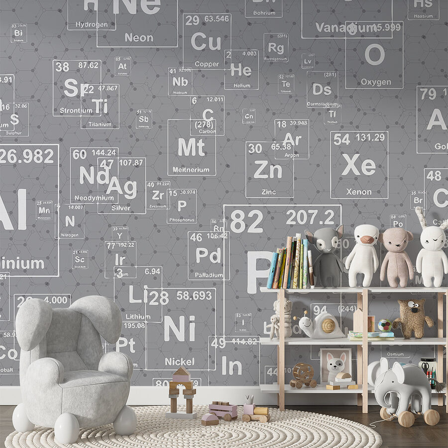 Een patroon van periodiek systeem elementen