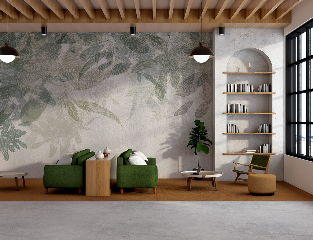 A close up of leaves