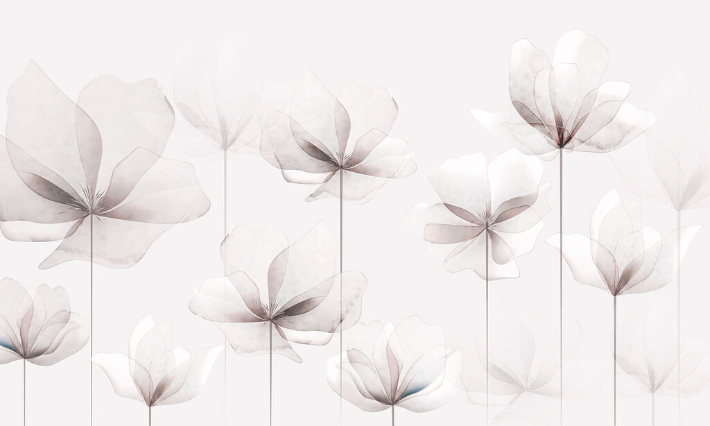 Een groep witte bloemen Een groep witte bloemen