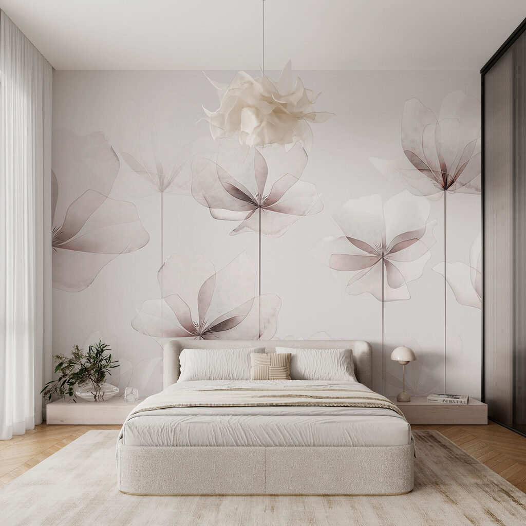 A group of white flowers A group of white flowers