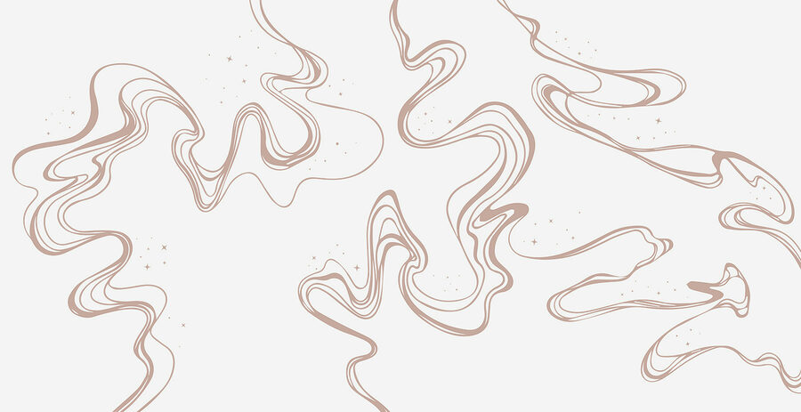 Een witte achtergrond met bruine lijnen