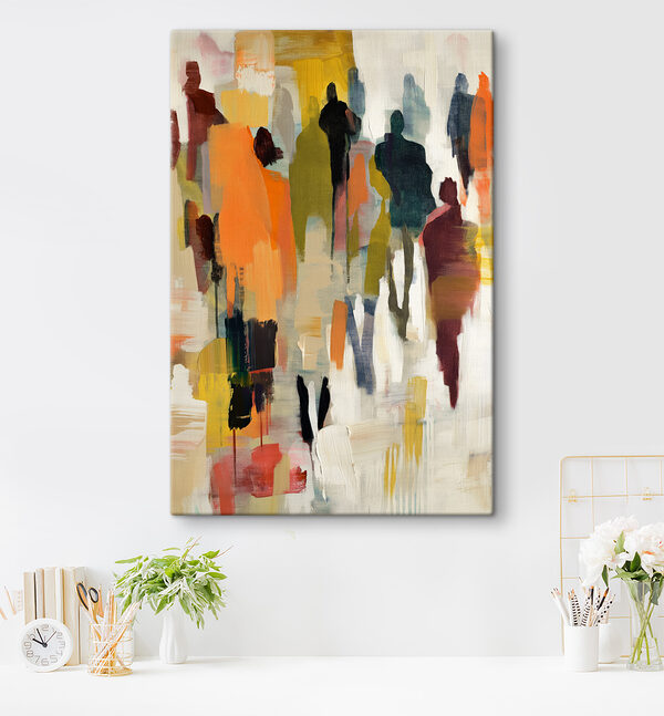 A group of people in different colors