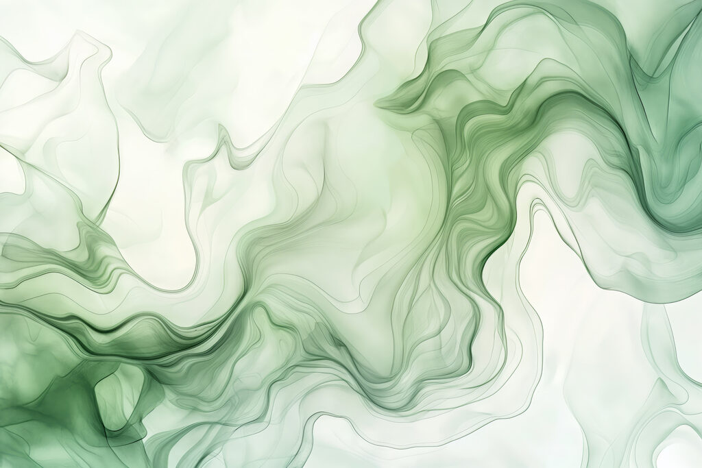Een groene en witte rook Een groene en witte rook
