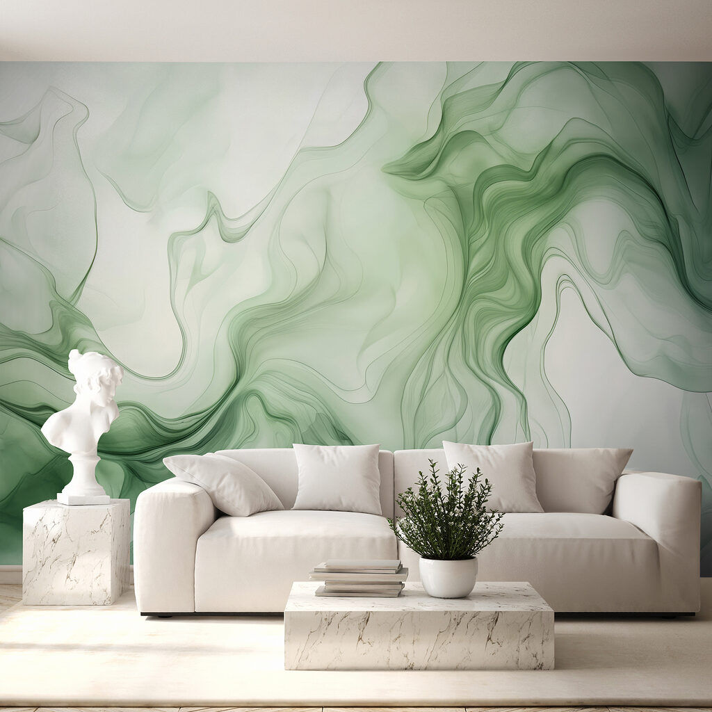 A green and white smoke A green and white smoke