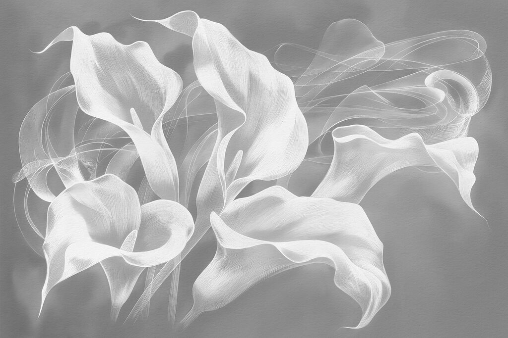 Een close-up van witte bloemen Een close-up van witte bloemen