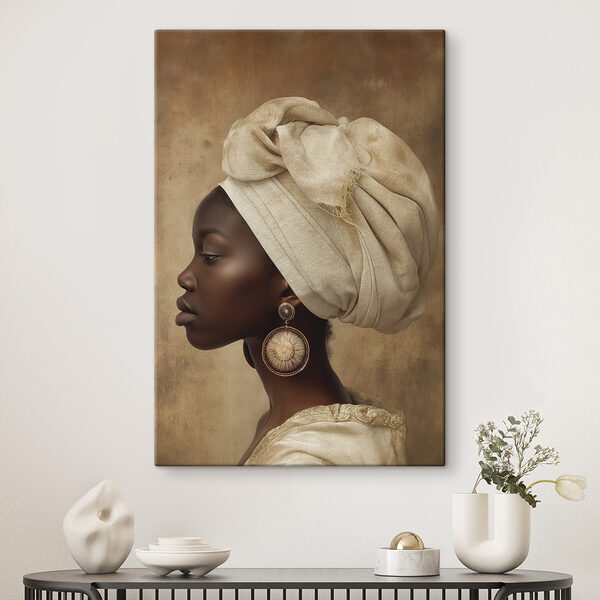 Een vrouw met een hoofddoek Een vrouw met een hoofddoek