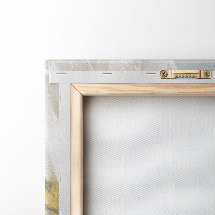 Elegant wit bloemblad met metallic accenten