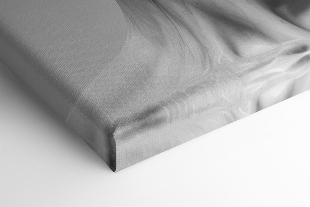 Statue with bold brushstroke accent Statue with bold brushstroke accent