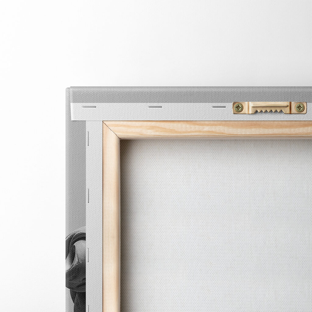 Statue with bold brushstroke accent Statue with bold brushstroke accent