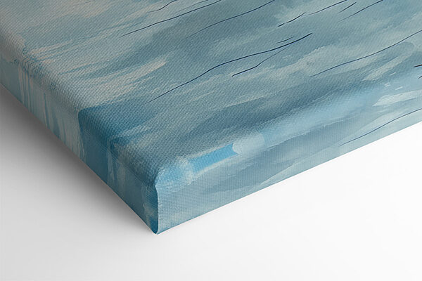Een aquarel van een gebouw naast een waterlichaam Een aquarel van een gebouw naast een waterlichaam