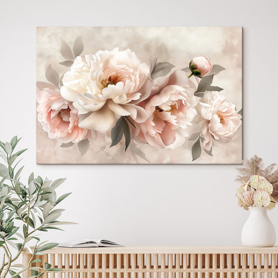 Een groep bloemen op een witte achtergrond