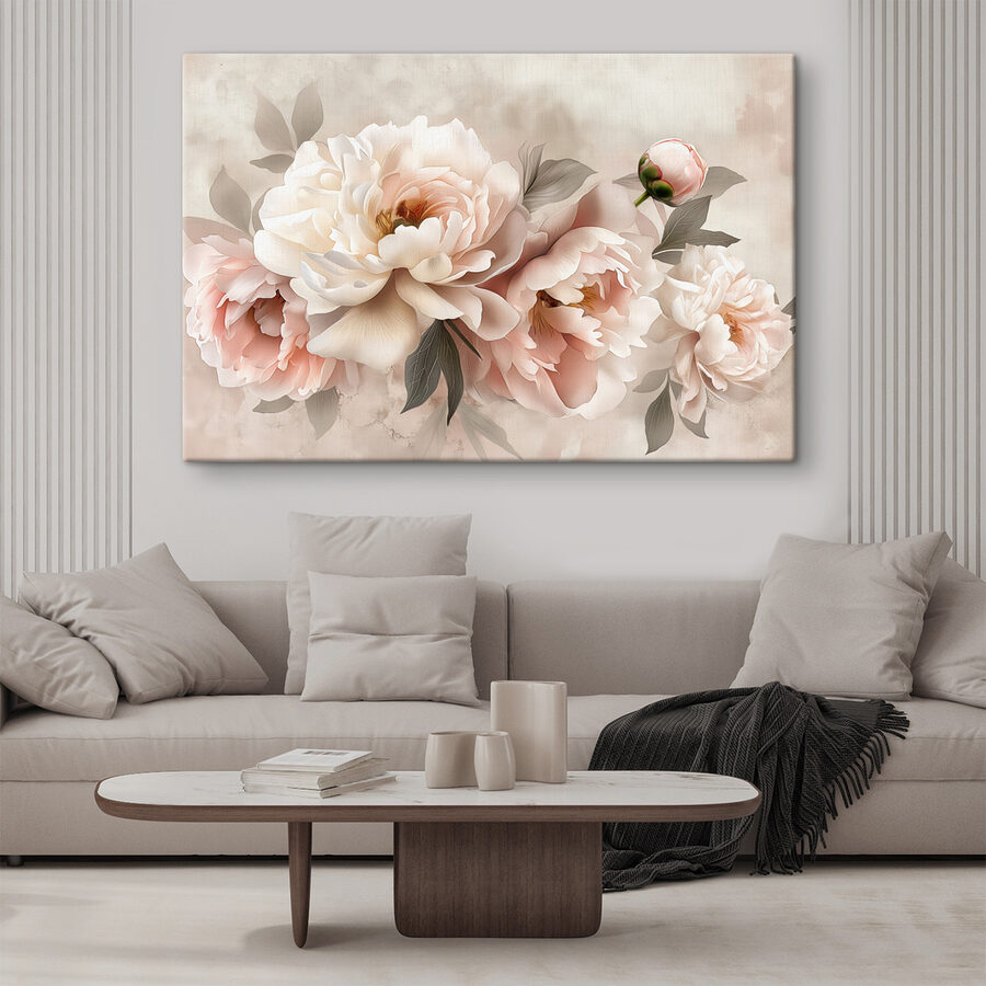 Een groep bloemen op een witte achtergrond