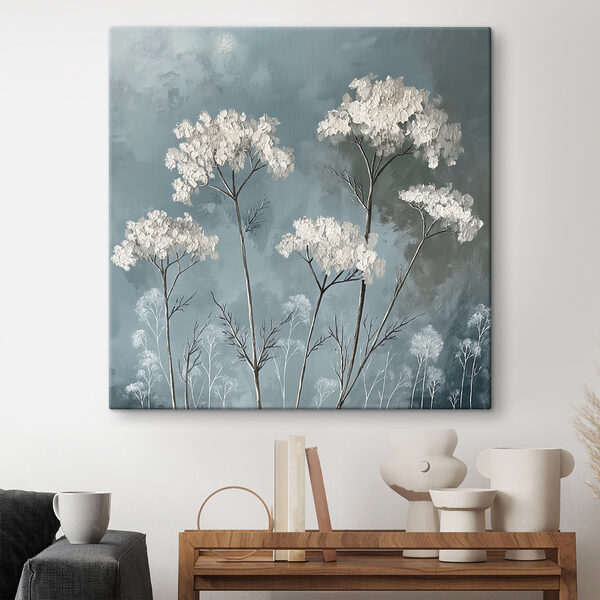 Een groep witte bloemen Canvas Schilderijen Een groep witte bloemen