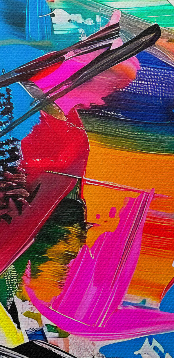 Een schilderij van verschillende kleuren Een schilderij van verschillende kleuren