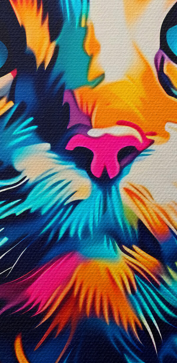 Een kleurrijke kat met blauwe ogen Een kleurrijke kat met blauwe ogen