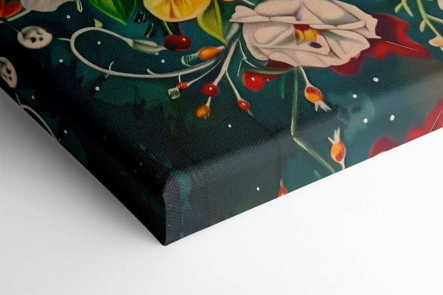 Een kleurrijk hart met bloemen