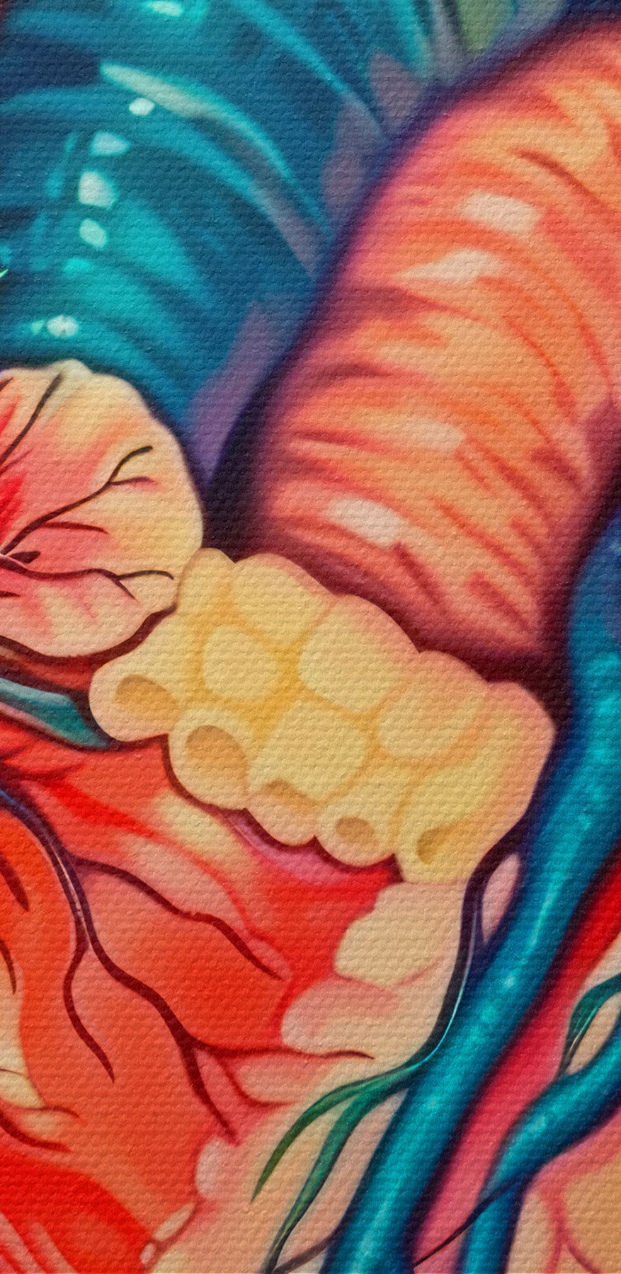 Een kleurrijk hart met bloemen