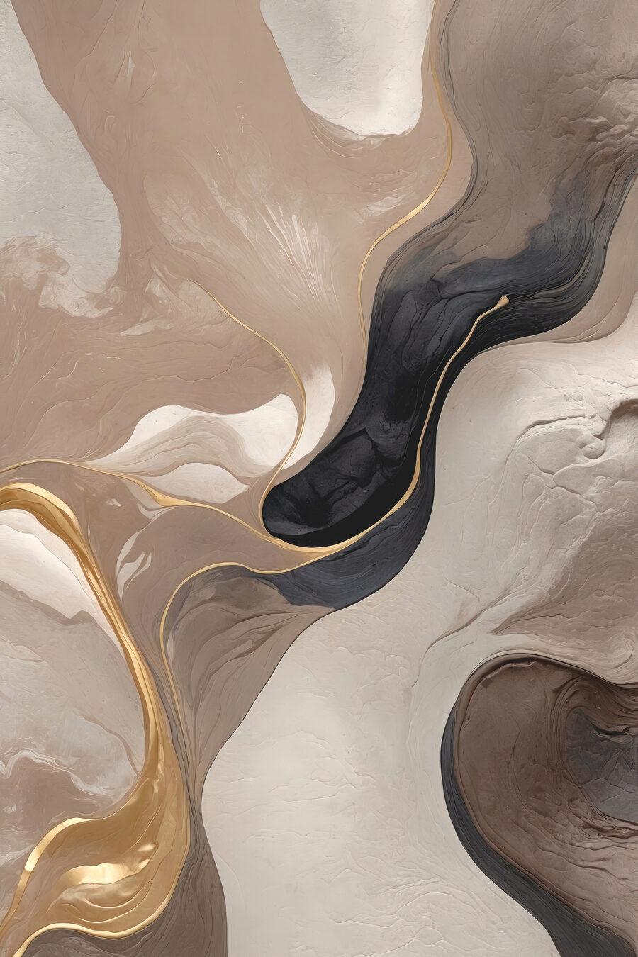 Een close-up van een schilderij