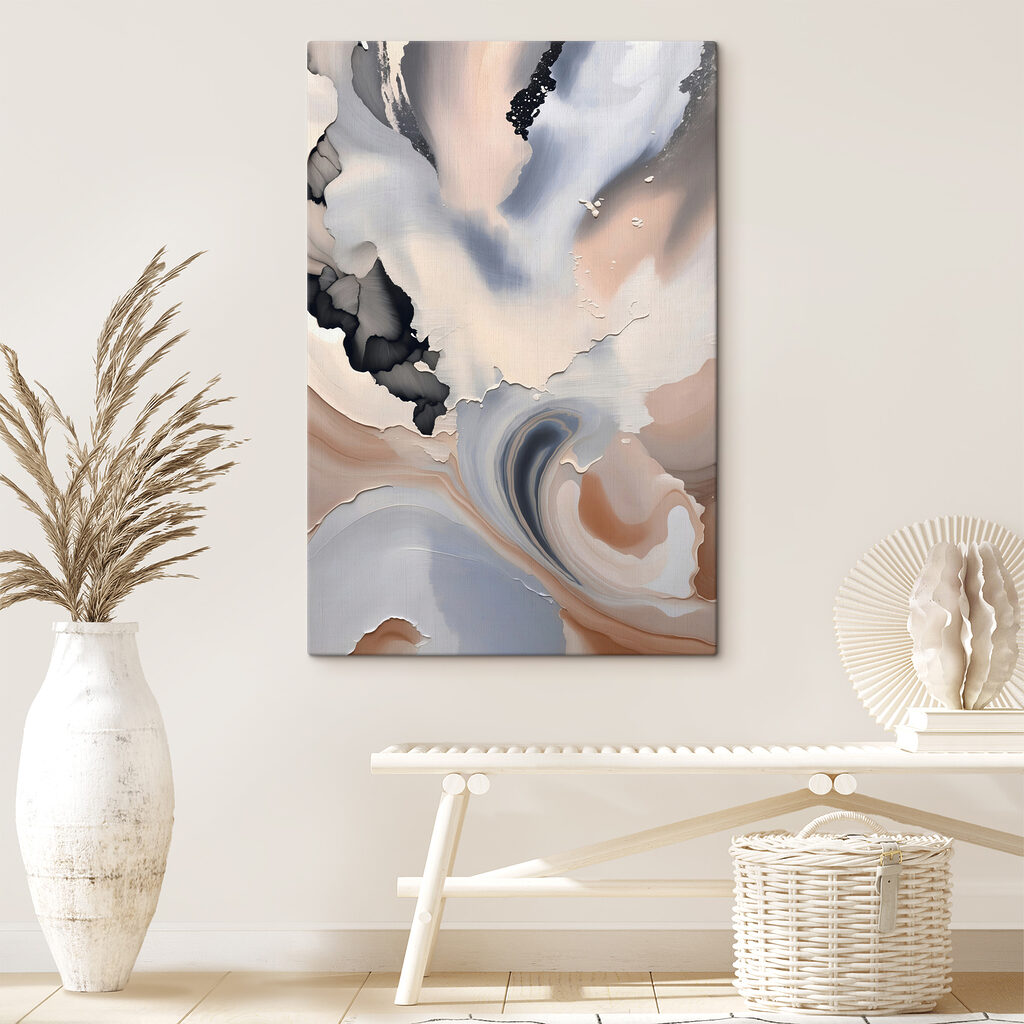 A close up of a painting A close up of a painting