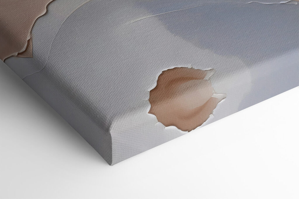 A close up of a painting A close up of a painting