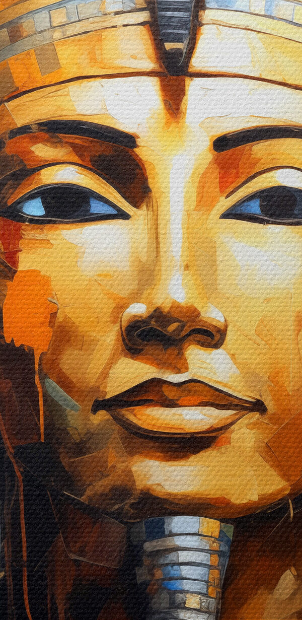 Een schilderij van een Egyptische koningin Een schilderij van een Egyptische koningin
