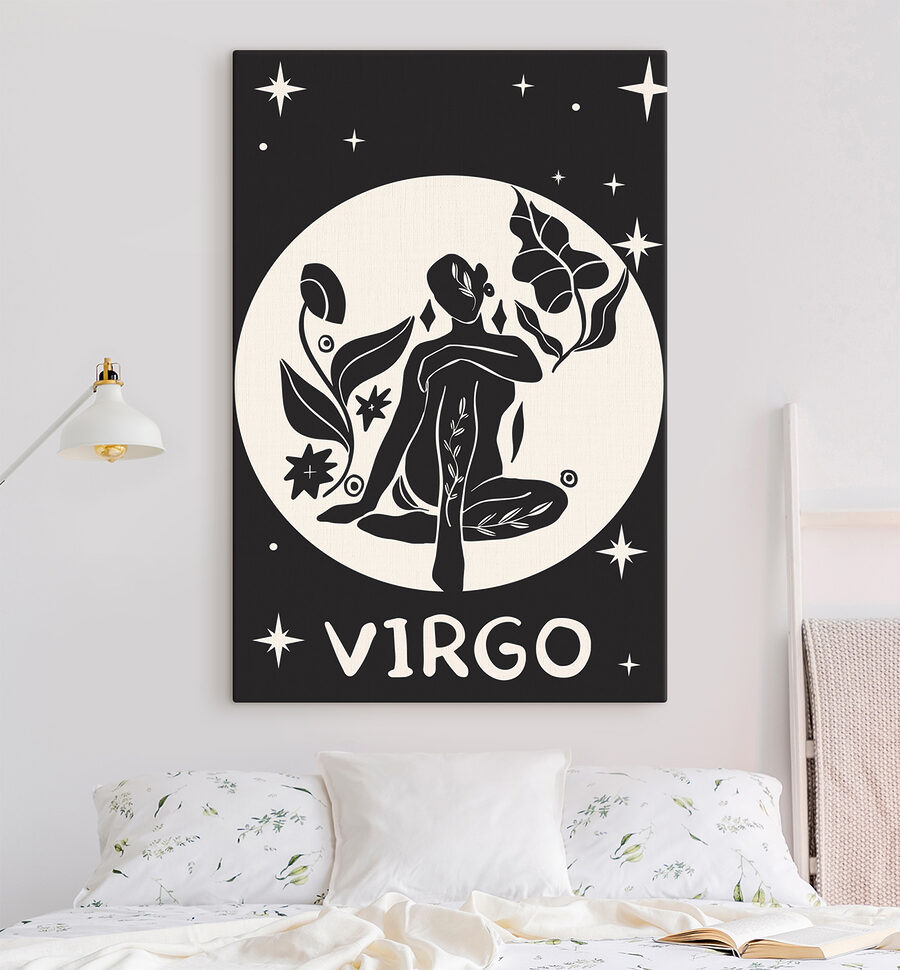 Een zwart-wit tekening van een vrouw zittend in een lotushouding Een zwart-wit tekening van een vrouw zittend in een lotushouding