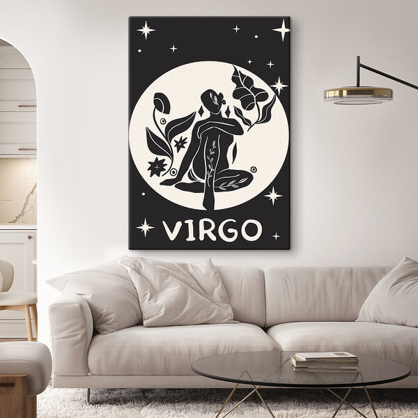 Een zwart-wit tekening van een vrouw zittend in een lotushouding Een zwart-wit tekening van een vrouw zittend in een lotushouding