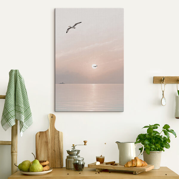 Een meeuw vliegend over het water Een meeuw vliegend over het water