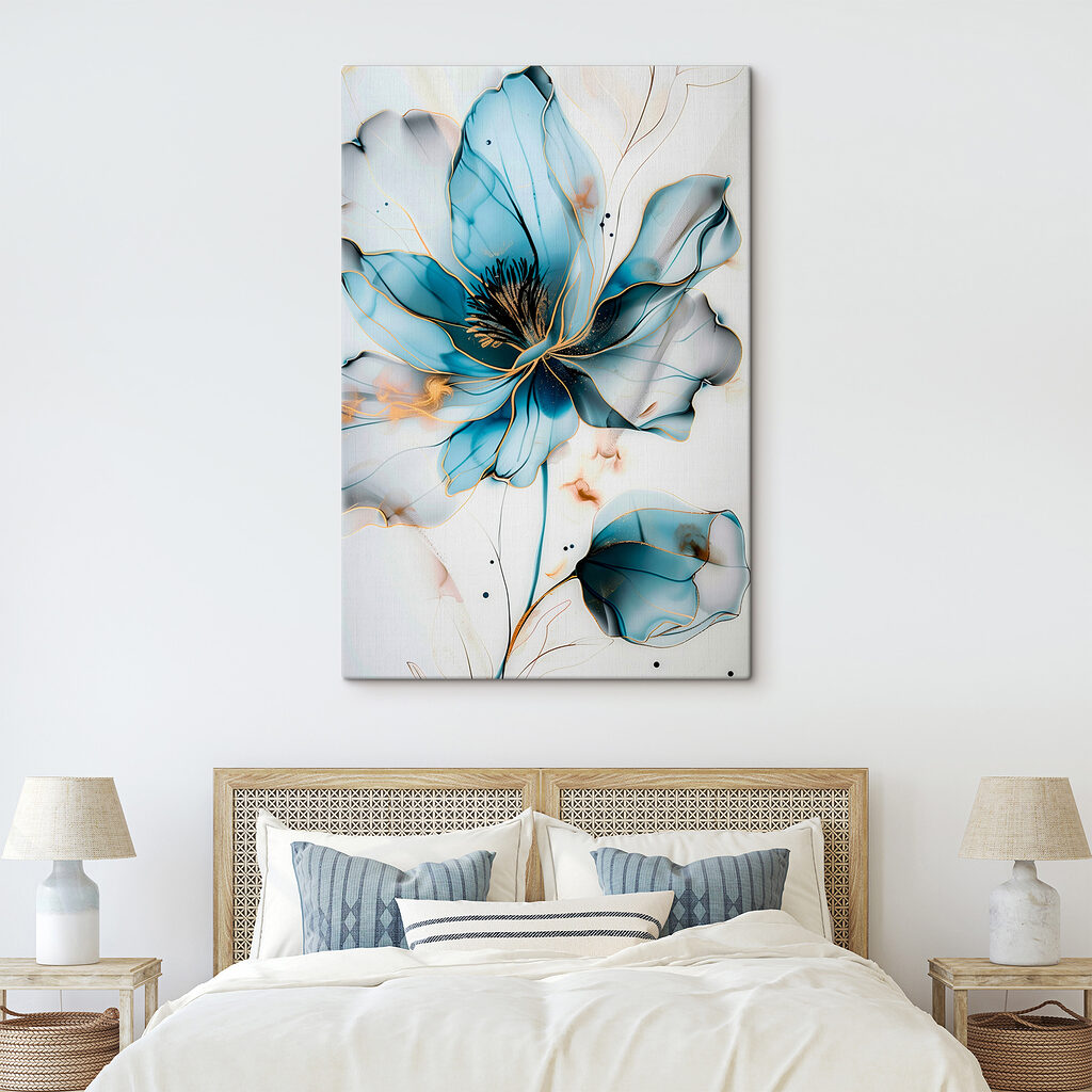 Abstracte blauwe bloem met elegante lijnen s39348pib303 1024x1024 - Abstracte blauwe bloem met elegante lijnen