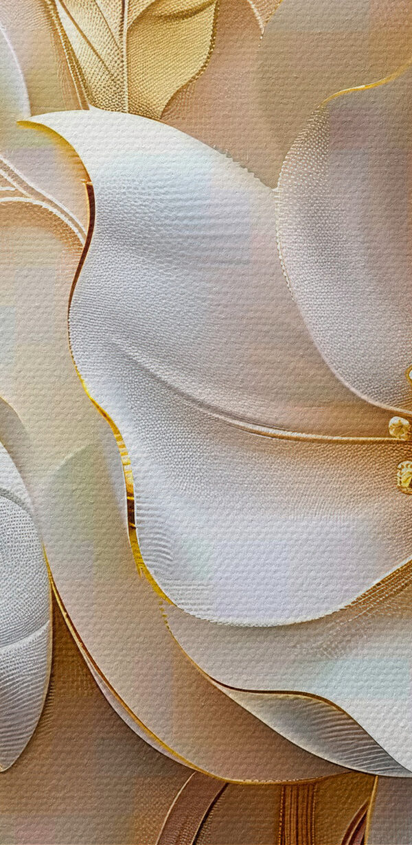 Elegant bloemmotief met witte bloemen Elegant bloemmotief met witte bloemen