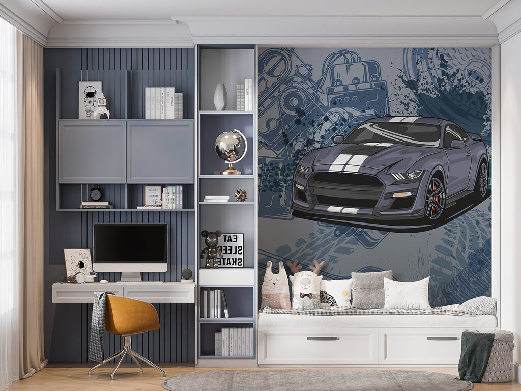 A car with a wrench and wheels A car with a wrench and wheels