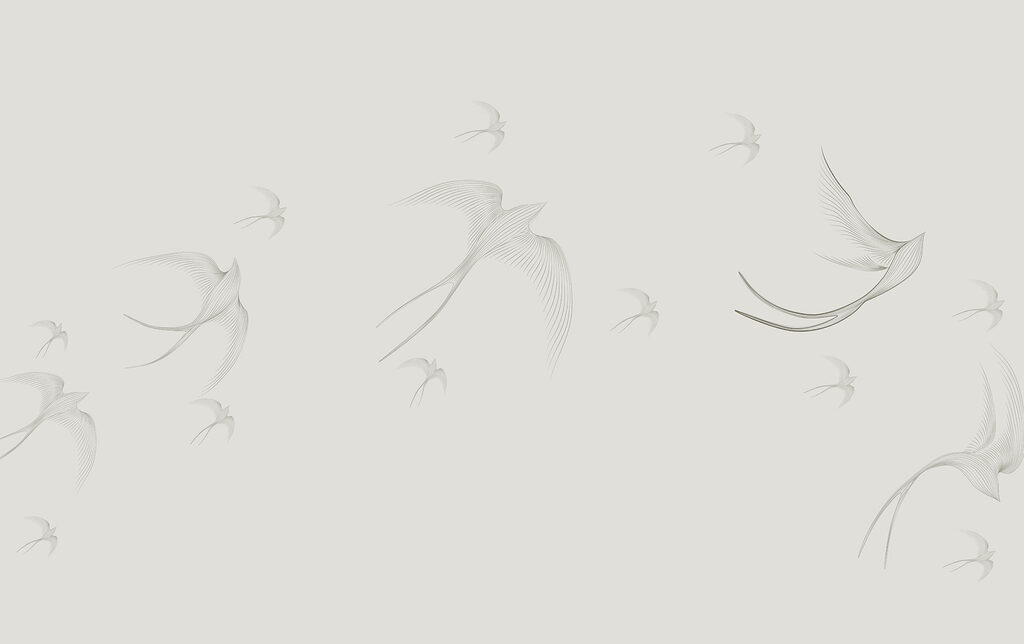 Een groep vliegende vogels Een groep vliegende vogels