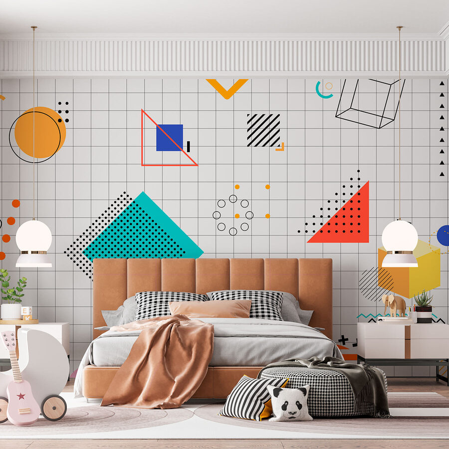 Een patroon van geometrische vormen