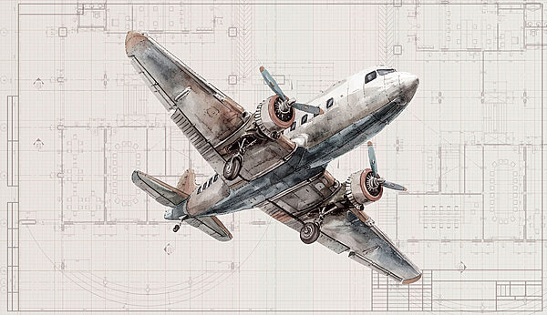 An airplane flying through the air An airplane flying through the air