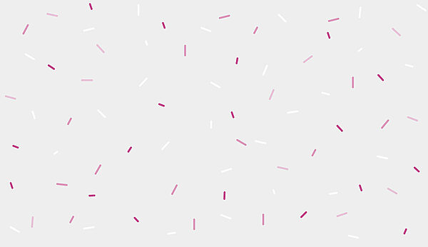 A white and pink sprinkles