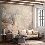 Fotobehang Een close-up van bloemen