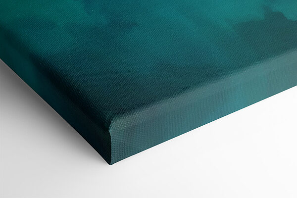 Abstracte kunst met levendige groenblauwe tinten. Abstracte kunst met levendige groenblauwe tinten.
