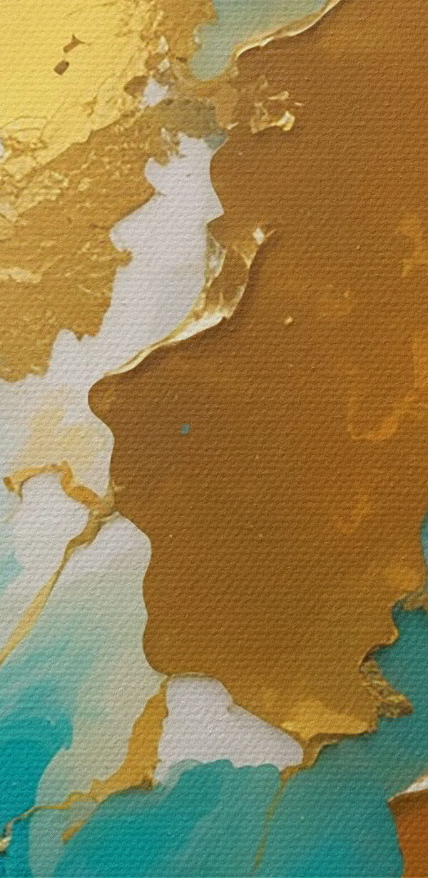 Abstracte kunst met levendige groenblauwe tinten. Abstracte kunst met levendige groenblauwe tinten.